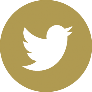Twitter icon golden